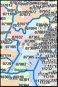 jersey city zip codes map.